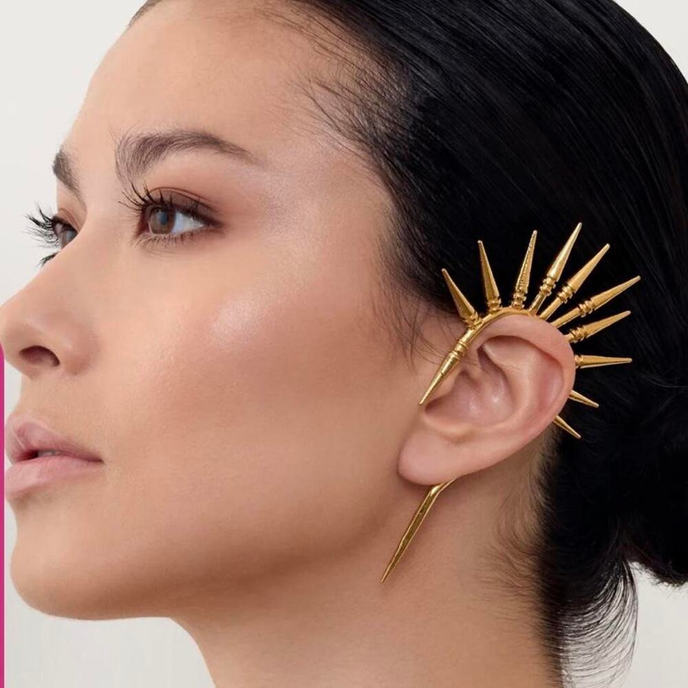 Nina Berenato Hunter's Ear Cuff Gold Spike Valkyrie New Retail $158
